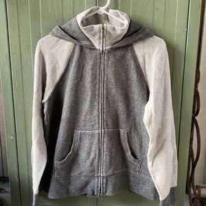 L.L. Bean Diamond Stitch Terry Tops Hoodie Misses Petite M